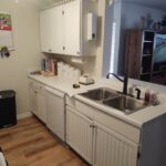 Before photo - kitchen cabinet project